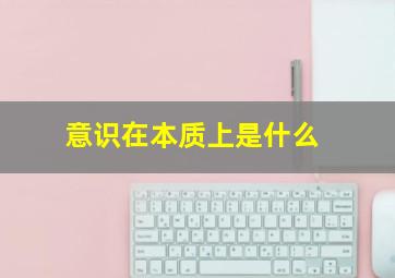 意识在本质上是什么