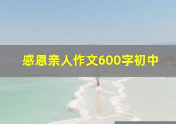 感恩亲人作文600字初中