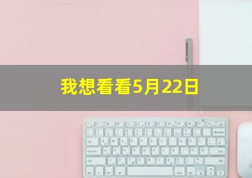 我想看看5月22日