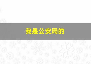 我是公安局的