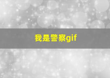 我是警察gif