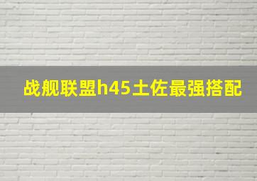 战舰联盟h45土佐最强搭配