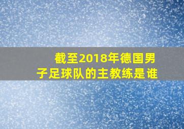 截至2018年德国男子足球队的主教练是谁