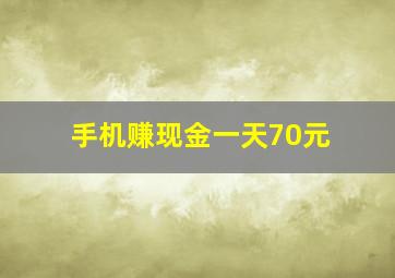 手机赚现金一天70元