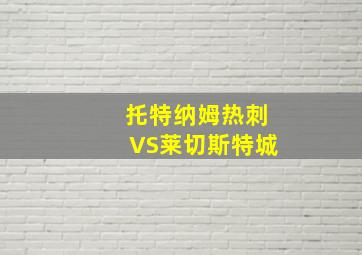 托特纳姆热刺VS莱切斯特城