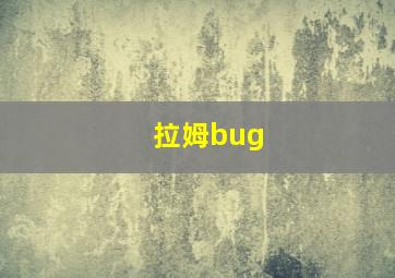 拉姆bug