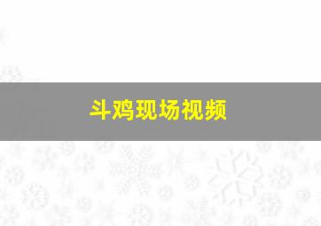 斗鸡现场视频