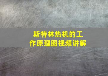 斯特林热机的工作原理图视频讲解