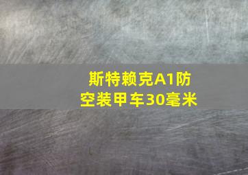 斯特赖克A1防空装甲车30毫米