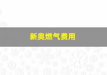 新奥燃气费用