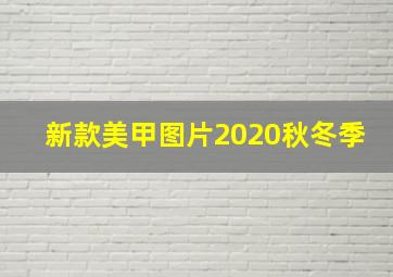 新款美甲图片2020秋冬季