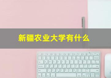 新疆农业大学有什么