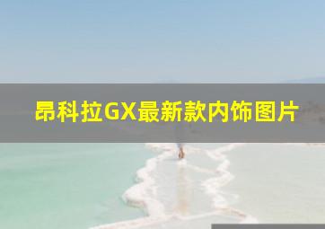 昂科拉GX最新款内饰图片