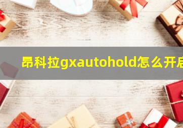 昂科拉gxautohold怎么开启