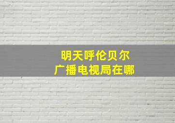 明天呼伦贝尔广播电视局在哪