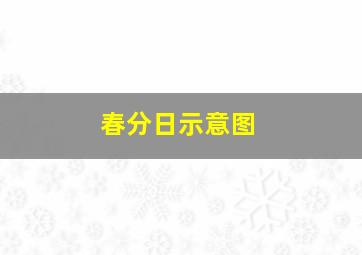 春分日示意图