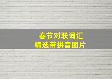 春节对联词汇精选带拼音图片