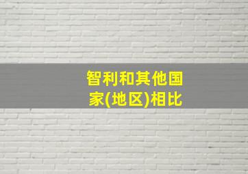 智利和其他国家(地区)相比