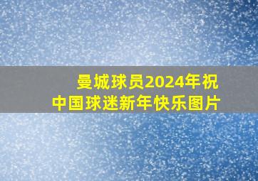 曼城球员2024年祝中国球迷新年快乐图片