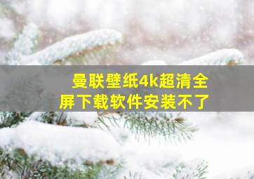 曼联壁纸4k超清全屏下载软件安装不了