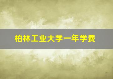 柏林工业大学一年学费