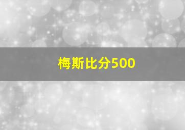 梅斯比分500