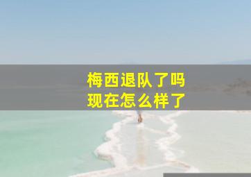 梅西退队了吗现在怎么样了