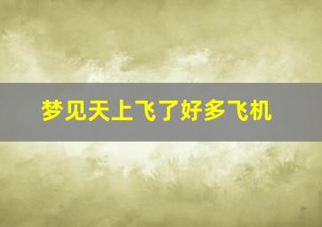 梦见天上飞了好多飞机