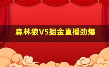 森林狼VS掘金直播劲爆