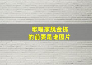 歌唱家魏金栋的前妻是谁图片