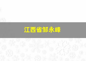 江西省邹永峰