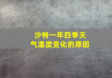 沙特一年四季天气温度变化的原因