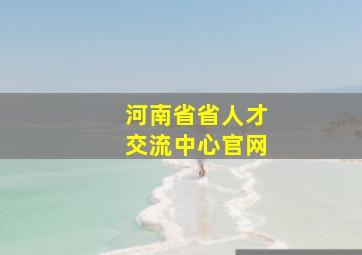 河南省省人才交流中心官网