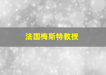 法国梅斯特教授