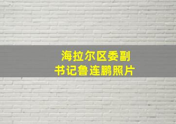 海拉尔区委副书记鲁连鹏照片