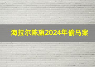 海拉尔陈旗2024年偷马案