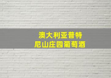 澳大利亚普特尼山庄园葡萄酒