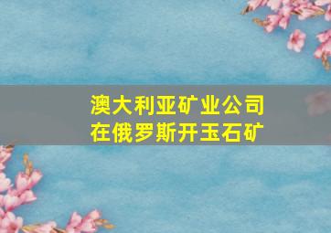 澳大利亚矿业公司在俄罗斯开玉石矿