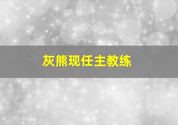 灰熊现任主教练