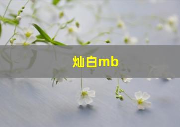 灿白mb