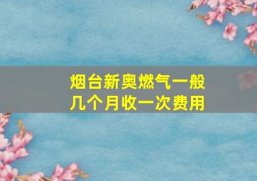 烟台新奥燃气一般几个月收一次费用