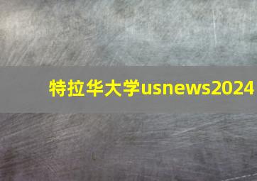 特拉华大学usnews2024