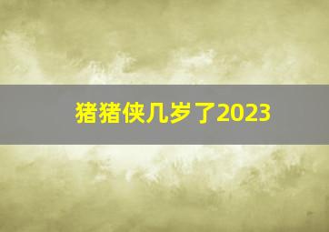 猪猪侠几岁了2023