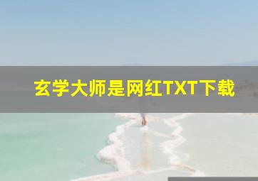 玄学大师是网红TXT下载