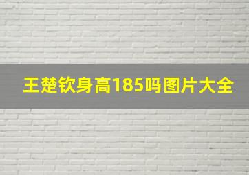 王楚钦身高185吗图片大全