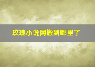 玫瑰小说网搬到哪里了