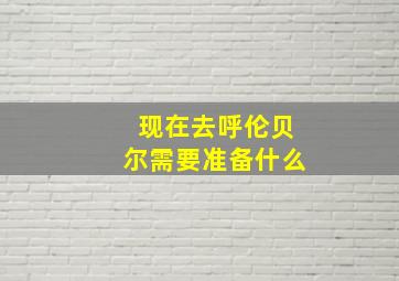 现在去呼伦贝尔需要准备什么