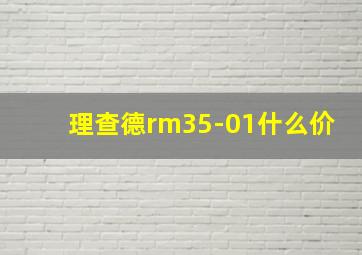 理查德rm35-01什么价