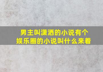 男主叫潇洒的小说有个娱乐圈的小说叫什么来着