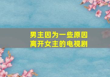 男主因为一些原因离开女主的电视剧